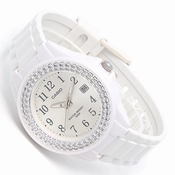 Casio LX-500H-7B2 White Resin Watch For Women