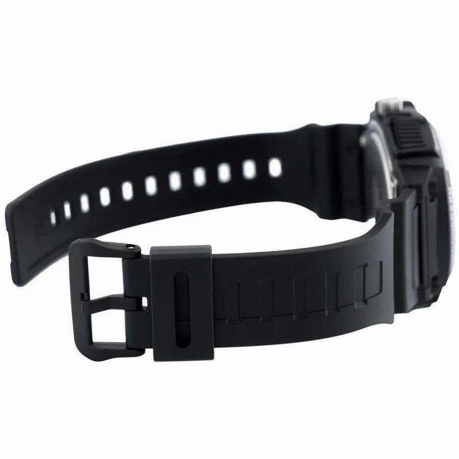 Casio MCW-200H-1AVDF Analog Chronograph Black Resin Strap Watch for Men