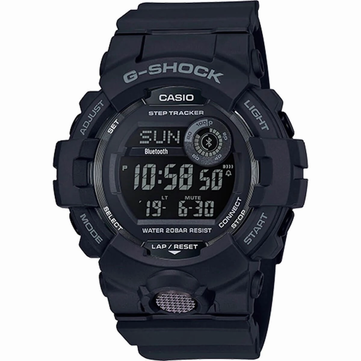 Casio Men's Ana-Digi Watch - G-Shock G-Squad Black Dial Resin Strap | GBD800-1B