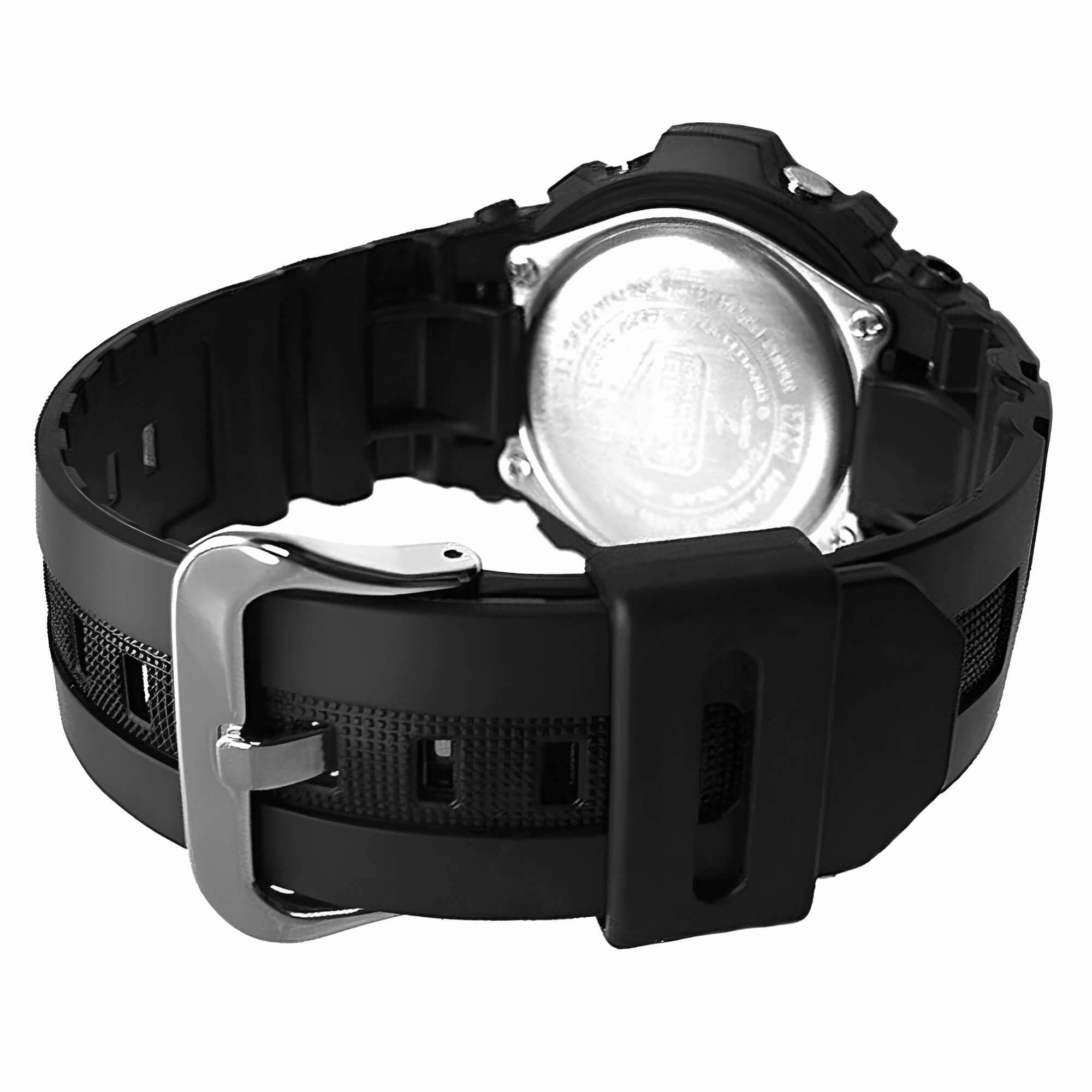 Casio Men's Ana-Digital Atomic Quartz G-Shock Black Dial Black Resin Watch | AWGM100B-1A