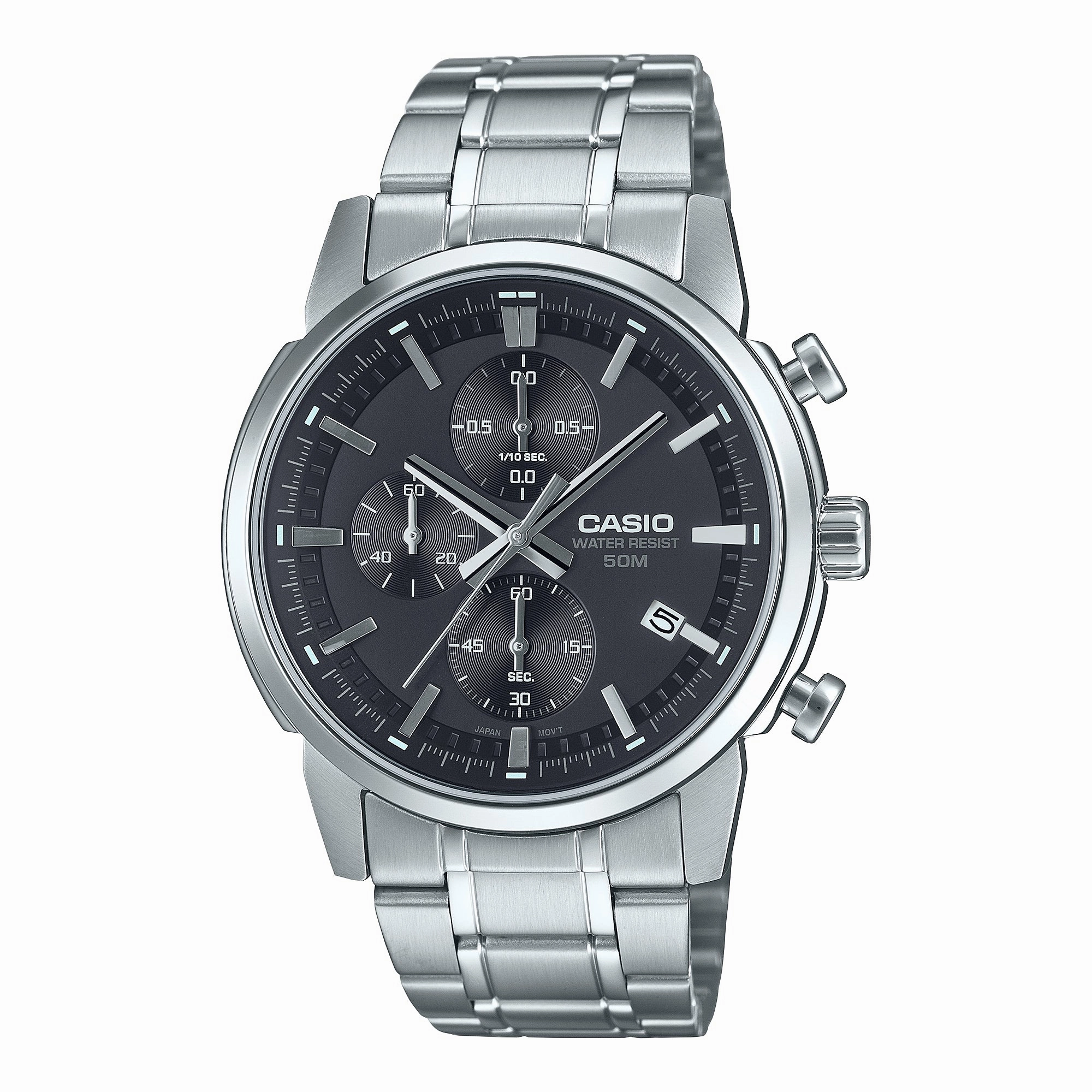 Casio Men's Analog Sporty Chronograph Watch MTPE510D-1A1 MTP-E510D-1A1