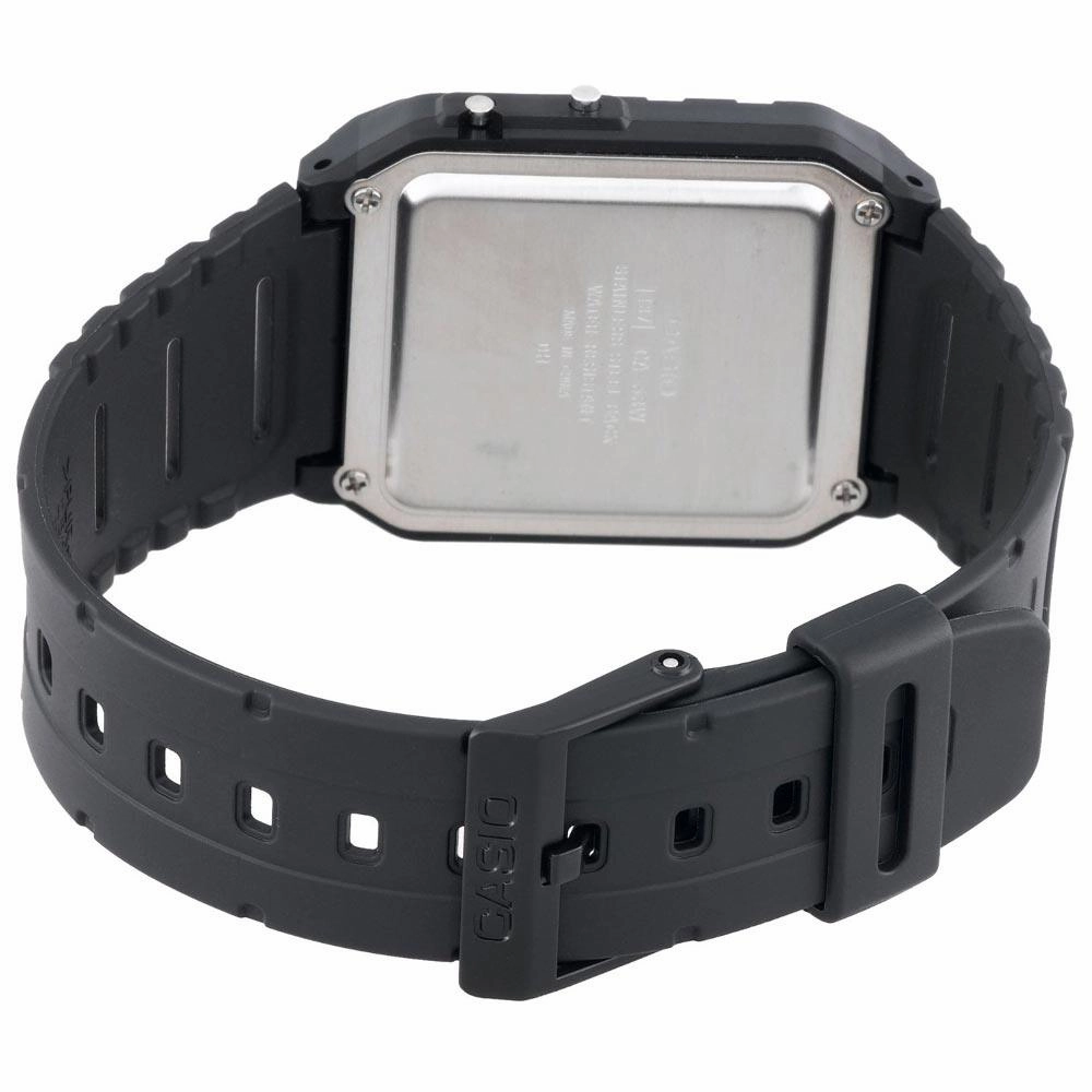 Casio Men's Databank Black Dial Rubber Strap Calculator Chrono Watch | CA53W-1