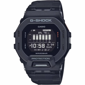 Casio Men's Digital Watch - G-Shock G-Squad 200 Series Black Resin Strap | GBD200-1