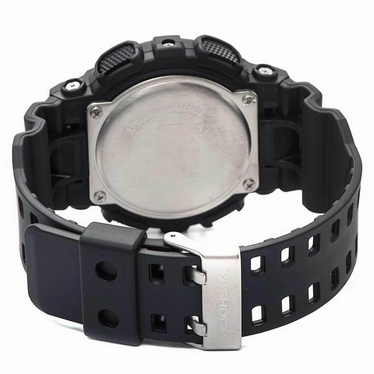 Casio Men's G-Shock Quartz Black Resin Watch | GA100MB-1A