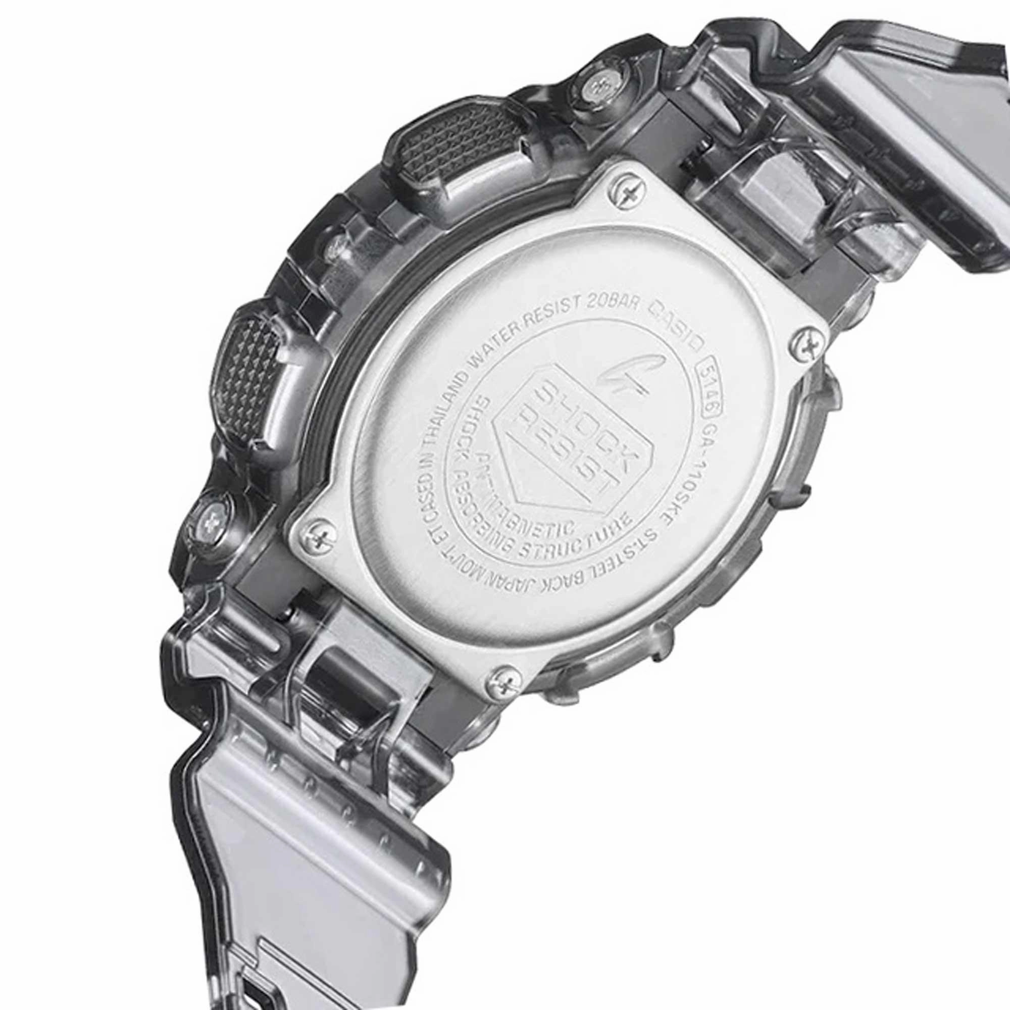 Casio Men's Quartz Watch - G-Shock Grey and Black Ana-Digi Dial Strap | GA110SKE-8A