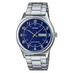 Casio Men's Standard Analog Silver Stainless Steel Band Watch MTPV006D-2B MTP-V006D-2B