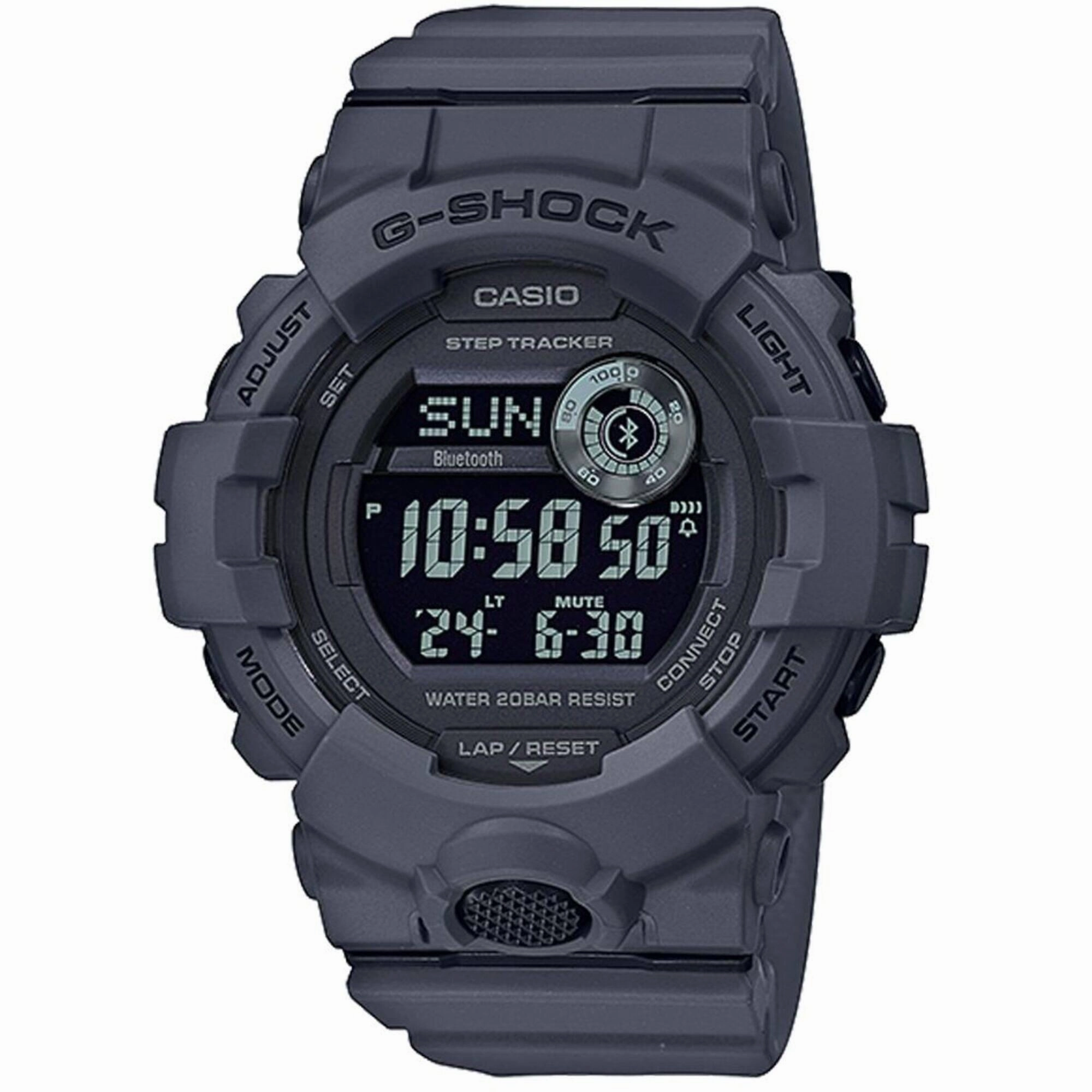 Casio Men's Watch - G-Shock G-Squad Grey Digital Dial Resin Strap | GBD-800UC-8CR