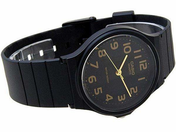 Casio MQ-24-1B2LDF Silicon Black Strap Watch for Men