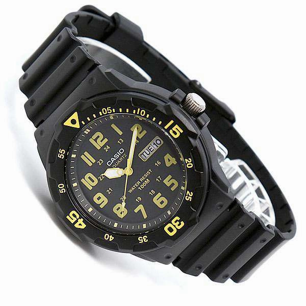 Casio MRW-200H-9B Black Resin Strap Watch for Men
