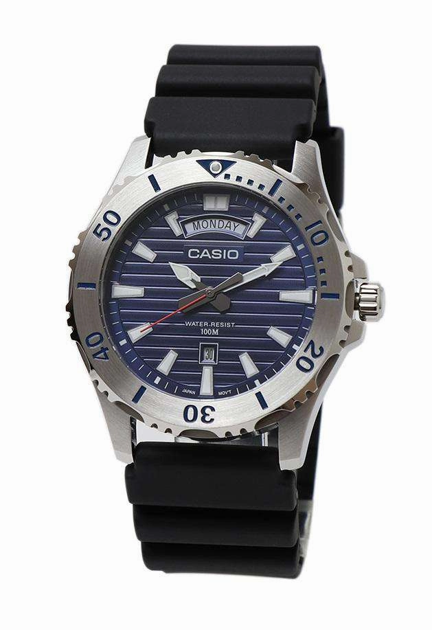 Casio MTD-1087-2A Black Resin Strap Marine Sports Watch for Men