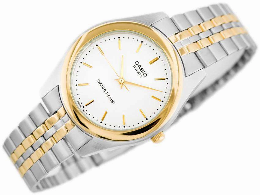 Casio MTP-1129G-7ARDF Two Tone Stainless Steel Strap Watch for Men
