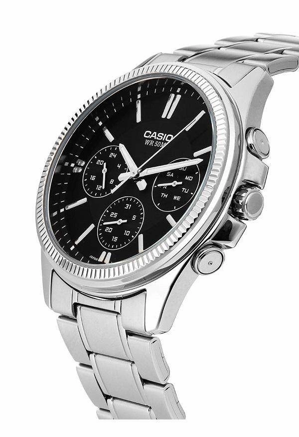 Casio MTP-1375D-1A Silver Stainless Watch for Men
