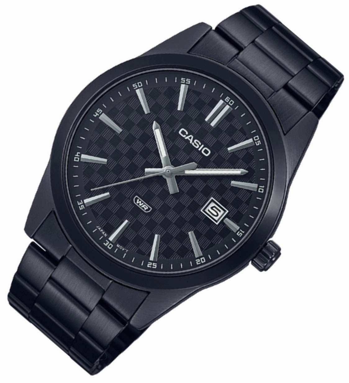 Casio MTP-VD03B-1A Black Stainless Steel Watch for Men