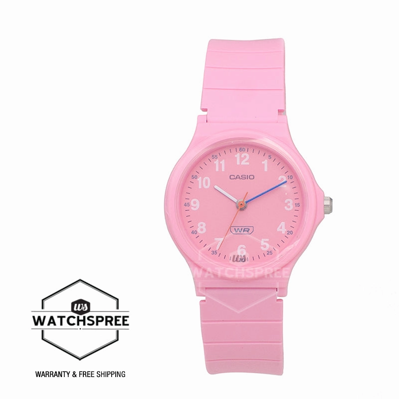 Casio Pop Series Classic Analog Bio-Based Pink Resin Band Watch LQ24B-4B LQ-24B-4B