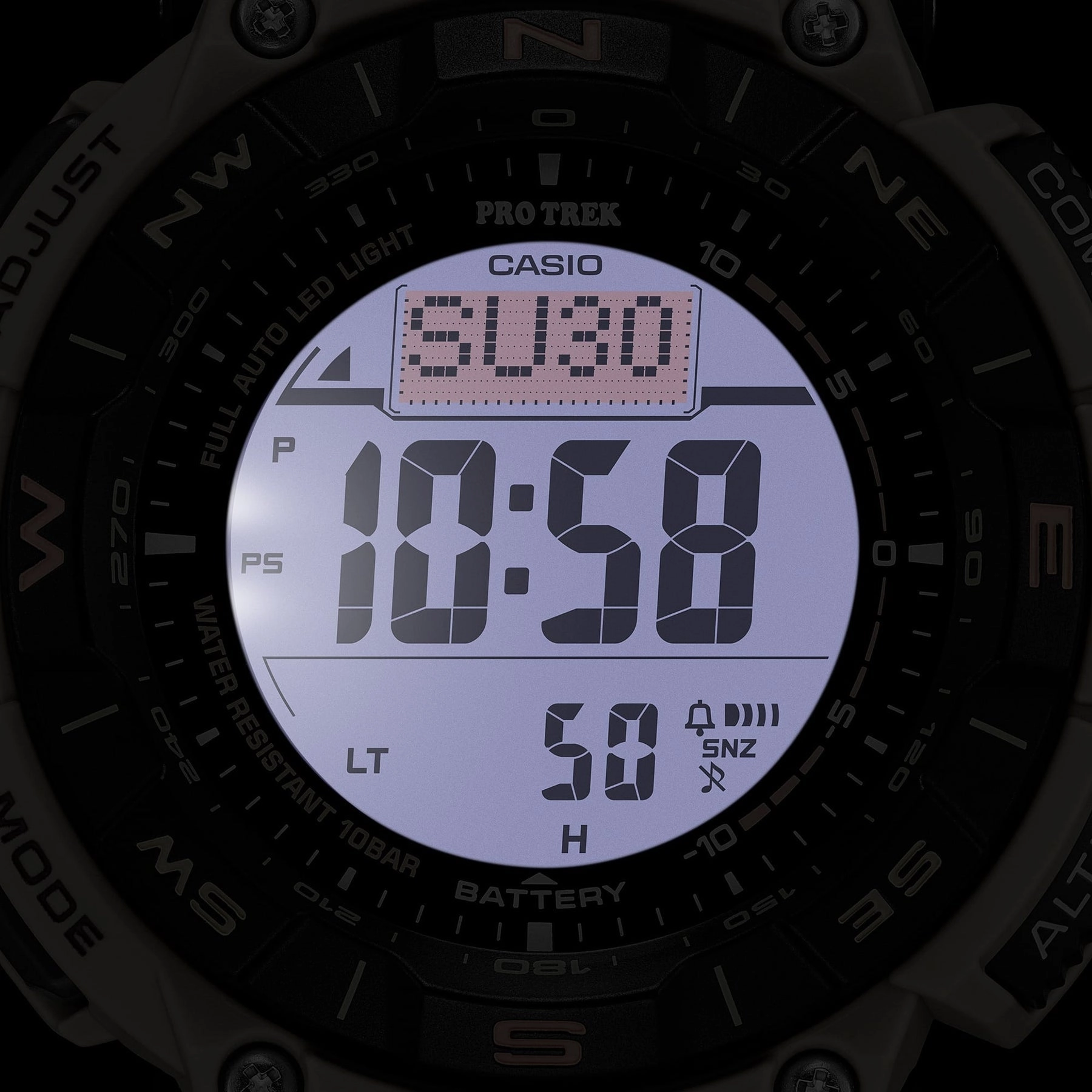 Casio PRO TREK Eco-Friendly Edition with Dual-Layer Display and Recycled Resin Strap PRG340SC-5D