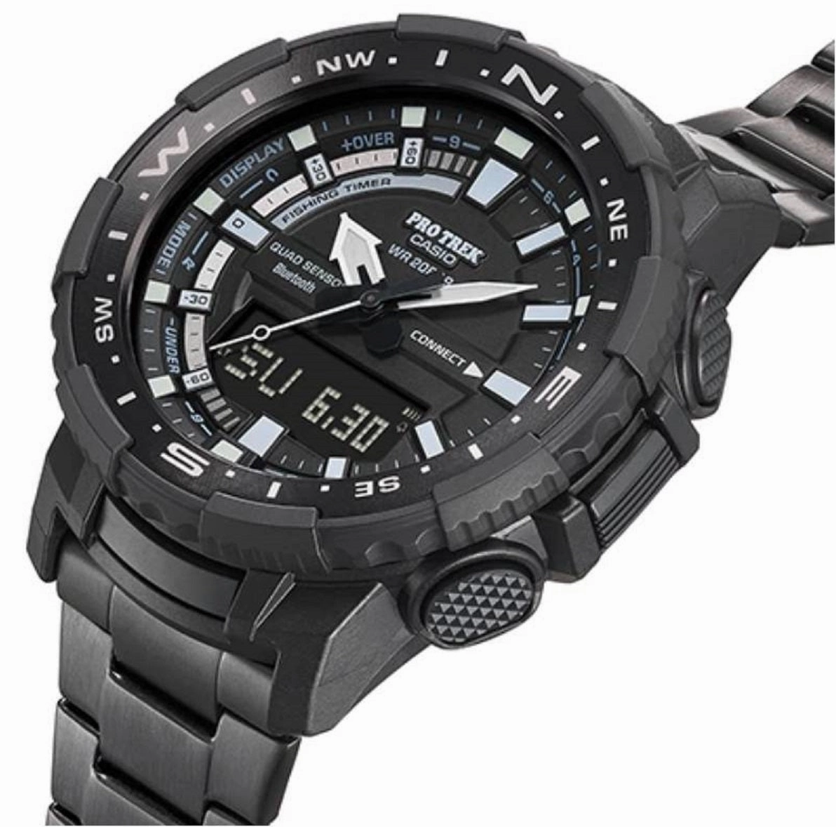 Casio Pro Trek PRT-B70YT-1DR Bluetooth Digital Analog Smart Watch for Men