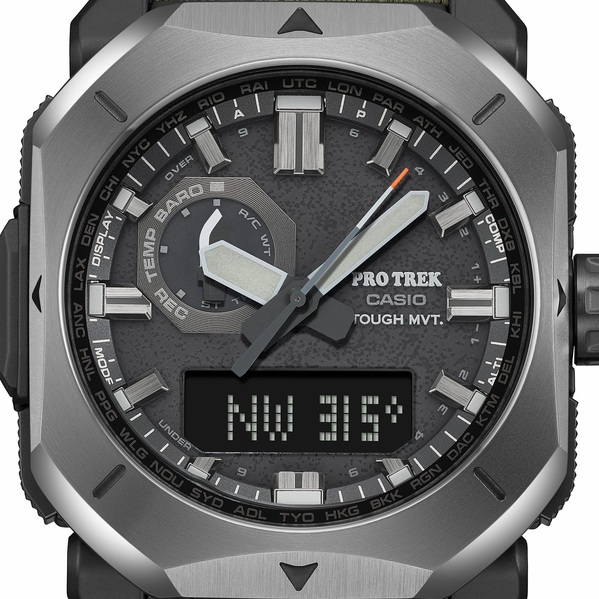 Casio Protrek Climber Line Solar Black Dial Watch PRW6900YB-3D