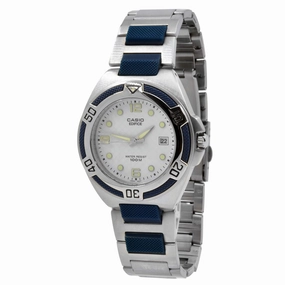 Casio Stainless steel Case Silver,blue Band Watch | EF-101D-7AVEF