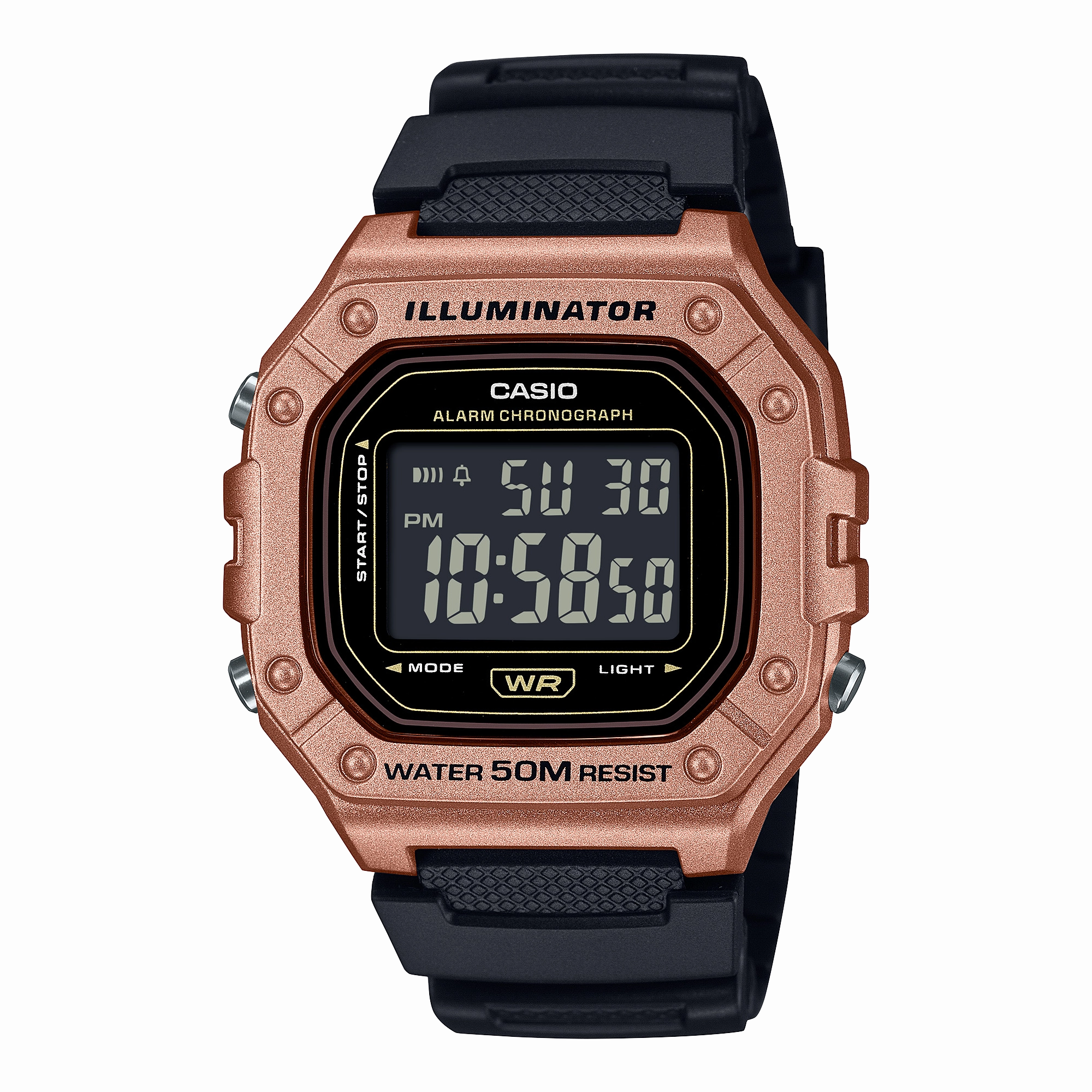 Casio Standard Black Resin Band Watch W218HM-5B