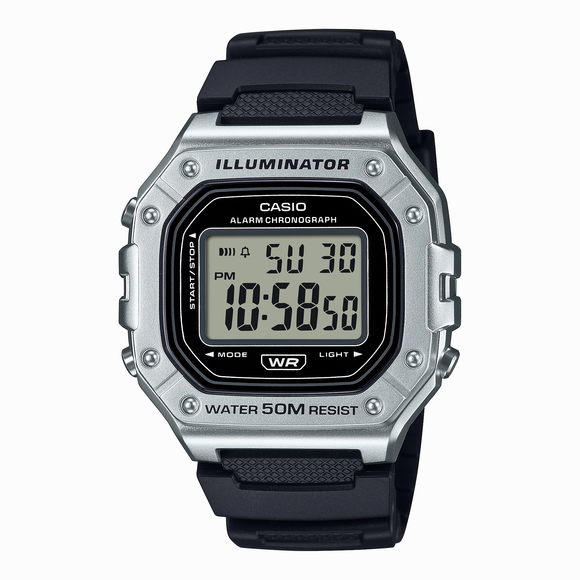 Casio Standard Black Resin Band Watch W218HM-7A