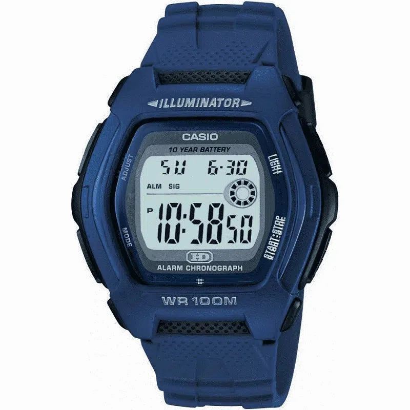 Casio Standard HDD-600C-2A Blue Resin Strap Watch for Men