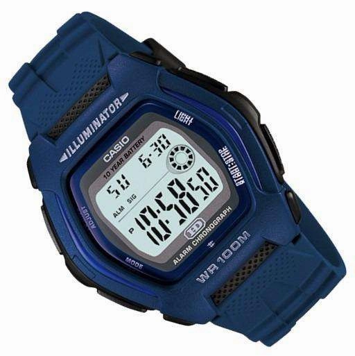 Casio Standard HDD-600C-2A Blue Resin Strap Watch for Men