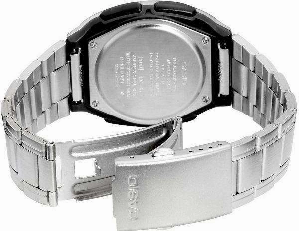 Casio Standard Men's Silver Stainless Steel Strap Watch- AW-80D-1AVDF