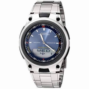 Casio Standard Men's Silver Stainless Steel Strap Watch- AW-80D-2AVDF