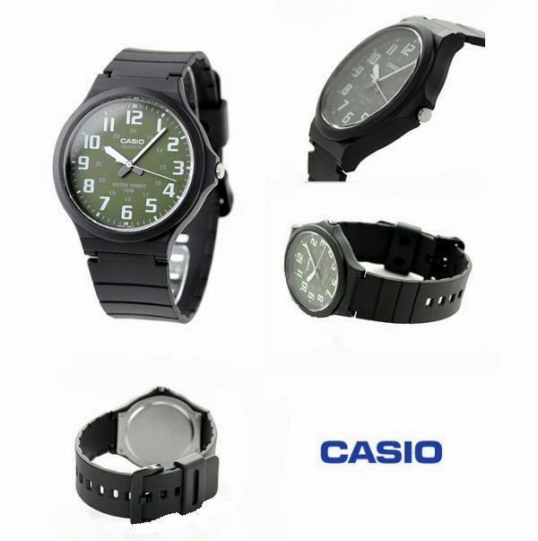 Casio Standard MW-240-3BVDF  Black Resin Strap Unisex Watch