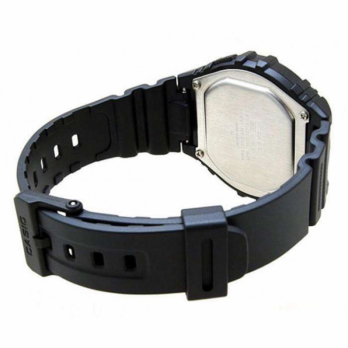Casio Standard W-216H-1A Black Resin Strap Watch for Men and Women