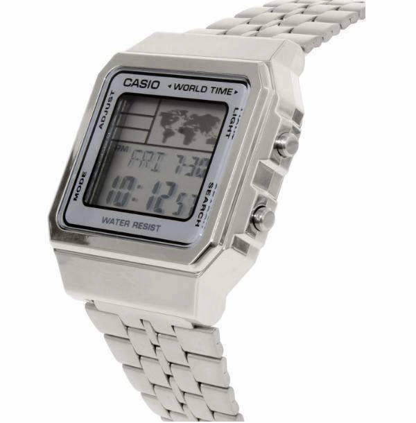 Casio Vintage A500WA-7D Silver Stainless Watch Unisex