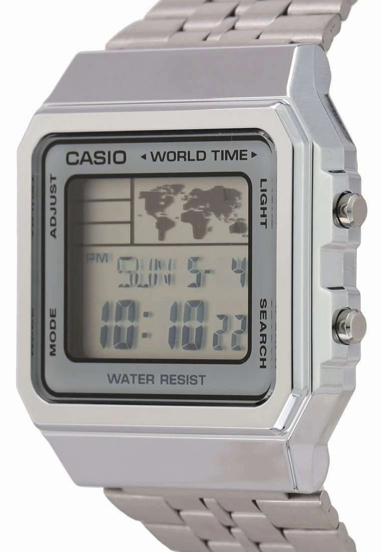 Casio Vintage A500WA-7D Silver Stainless Watch Unisex