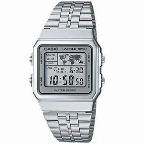 Casio Vintage A500WA-7D Silver Stainless Watch Unisex