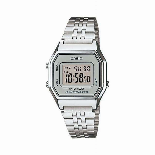 Casio Vintage LA680WA-7DF Silver Stainless  Watch for Women