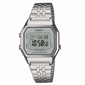 Casio Vintage LA680WA-7DF Silver Stainless  Watch for Women