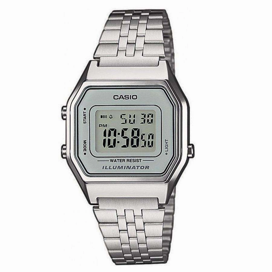 Casio Vintage LA680WA-7DF Silver Stainless  Watch for Women