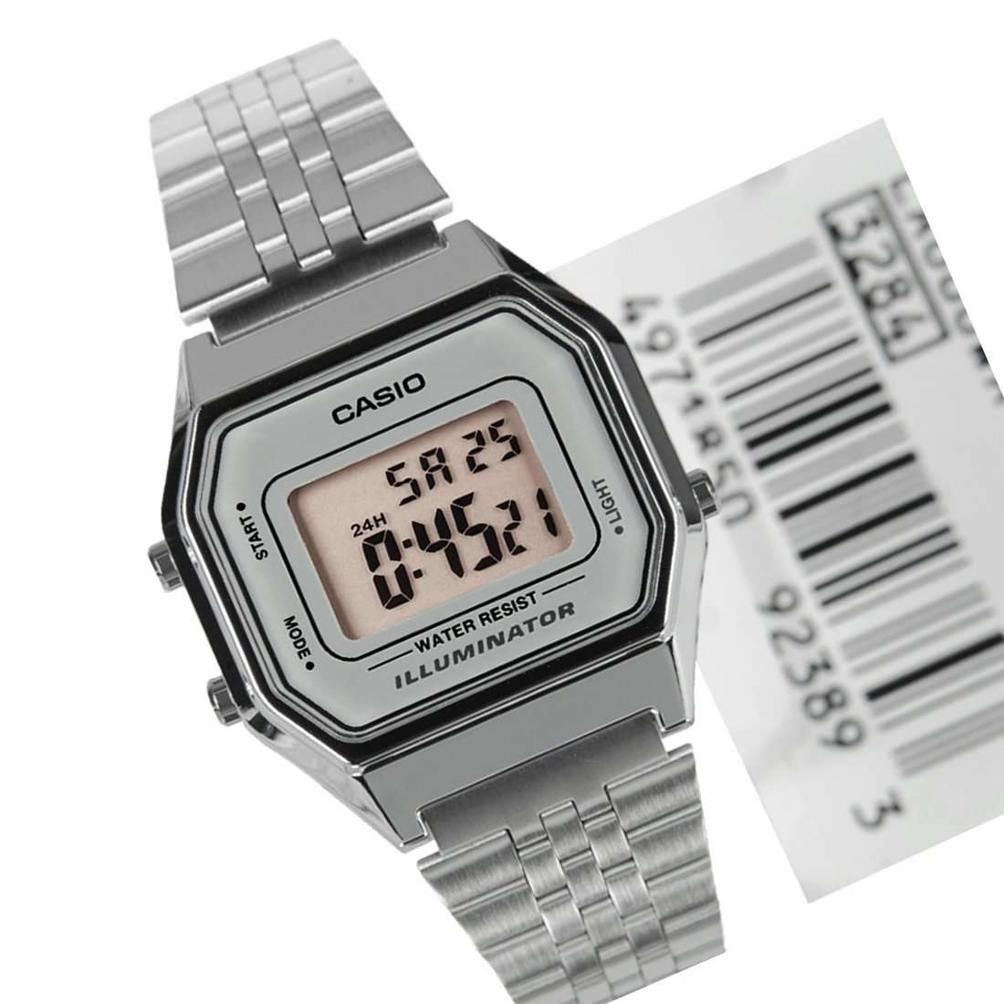 Casio Vintage LA680WA-7DF Silver Stainless  Watch for Women