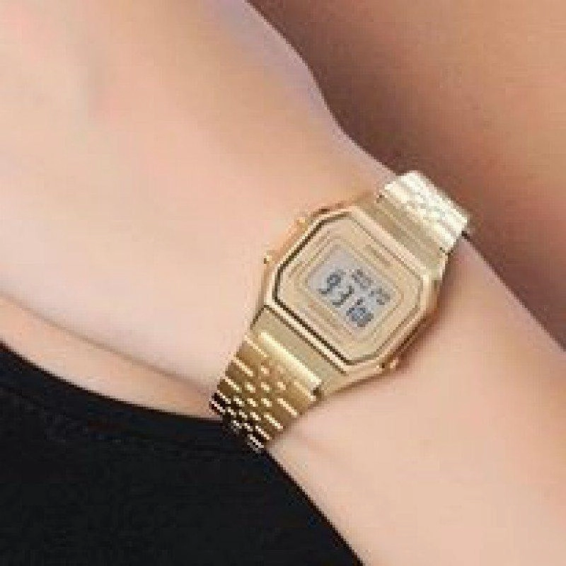 Casio Vintage LA680WGA-9D Gold Plated Watch for Women