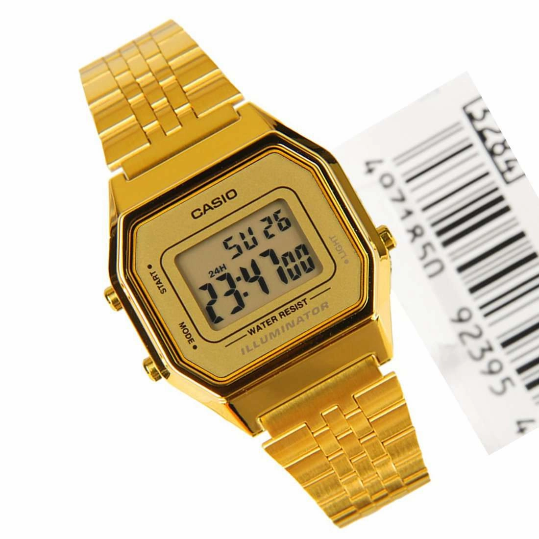 Casio Vintage LA680WGA-9D Gold Plated Watch for Women