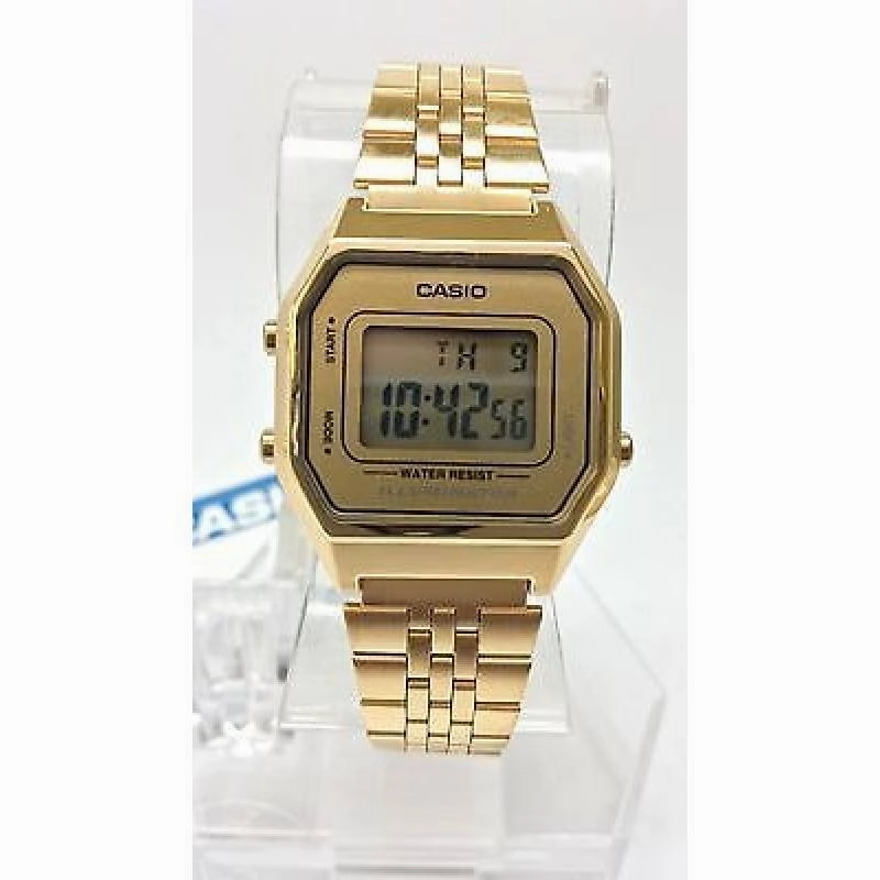 Casio Vintage LA680WGA-9D Gold Plated Watch for Women