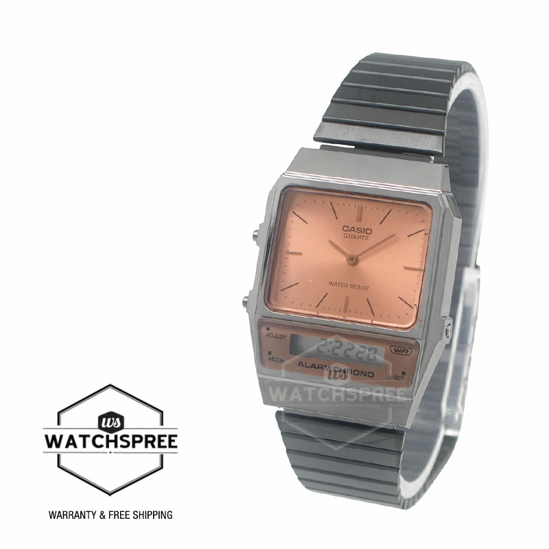Casio Vintage Style Analog-Digital Dual Time Watch AQ800ECGG-4A AQ-800ECGG-4A