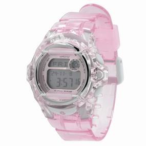 Casio Women's Alarm Watch - Baby-G Pink Transparent Strap Digital Dial | BG169R-4