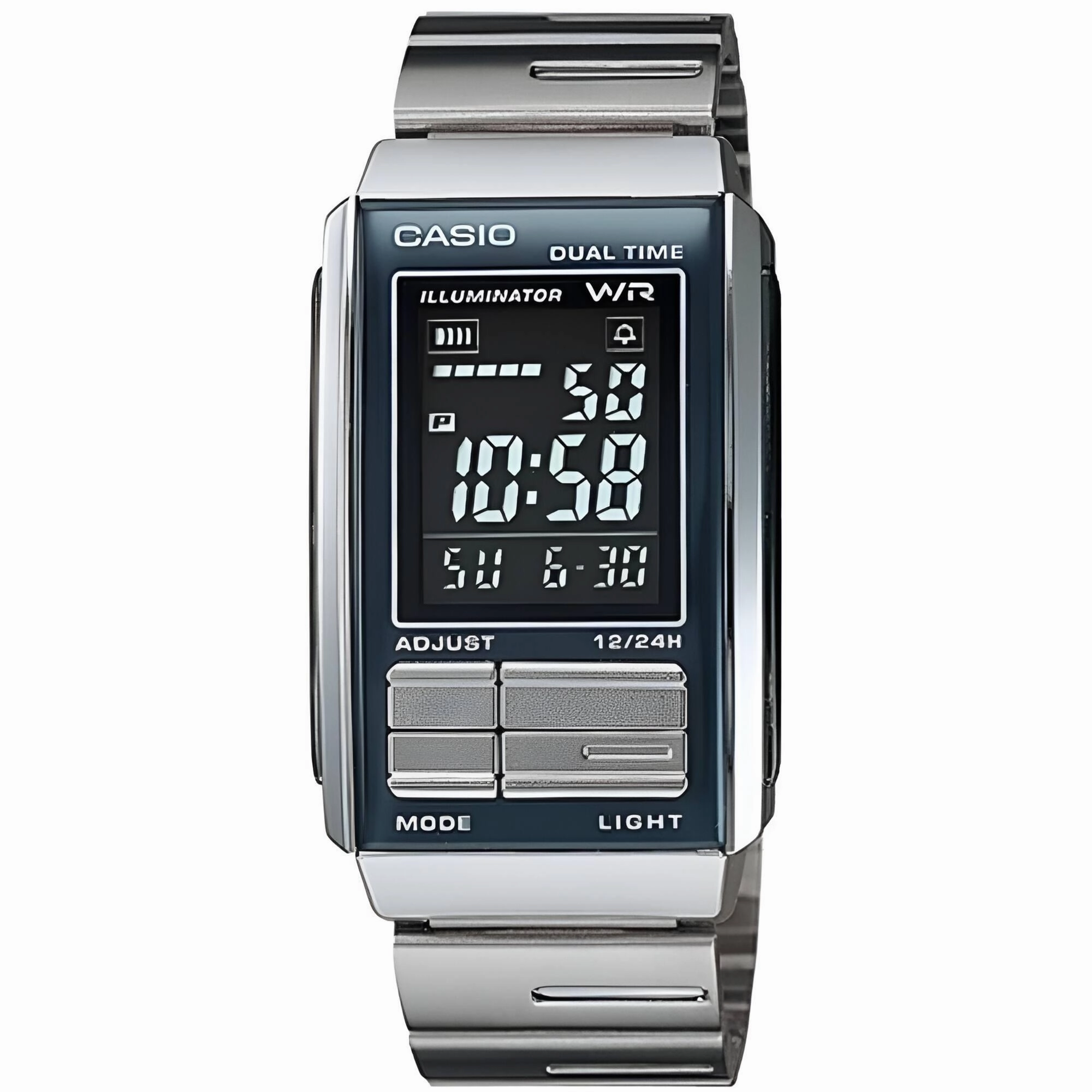 Casio Women's Watch - Futurist Black Dial Bracelet Dual Time Digital | LA-201W-1B