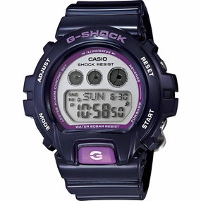 Casio Women's Watch - G-Shock Shock Resistant Blue Resin Strap Digital | GMDS6900CC-2