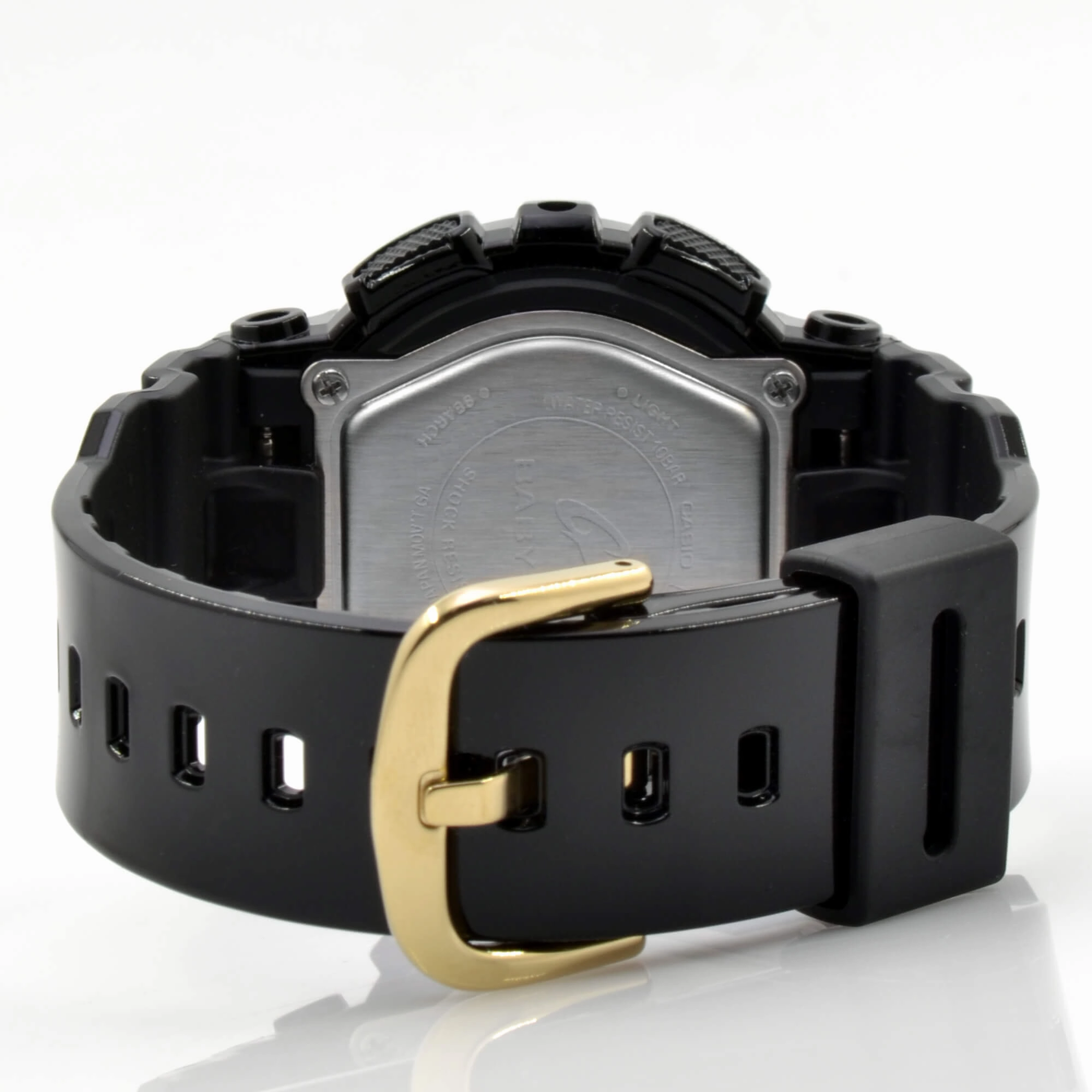 Casio Women's World Time Watch - Baby-G Black & Gold Ana-Digital Dial | BA110-1A