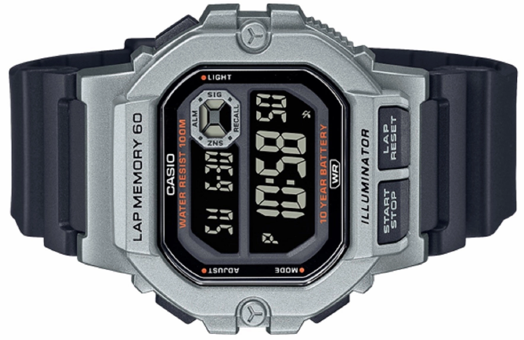 Casio WS-1400H-1B Black Resin Strap Watch for Men