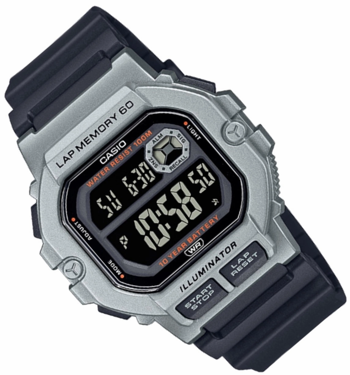 Casio WS-1400H-1B Black Resin Strap Watch for Men
