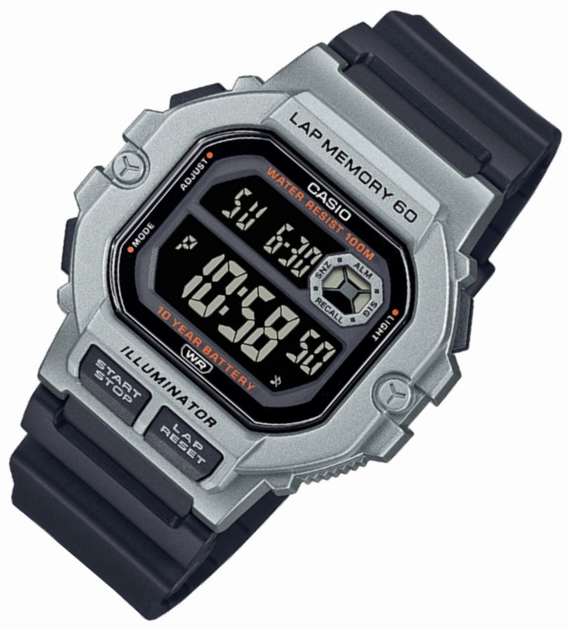 Casio WS-1400H-1B Black Resin Strap Watch for Men