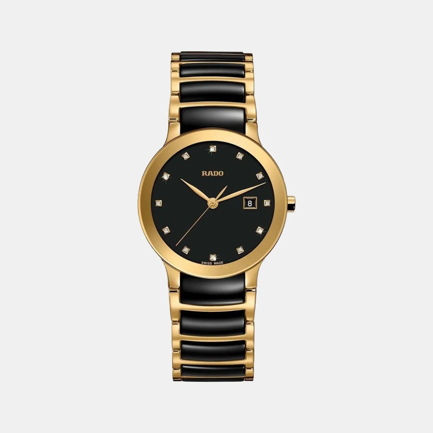 Centrix Women Quartz Black Dial Analog Stainless Steel Watch R30528762