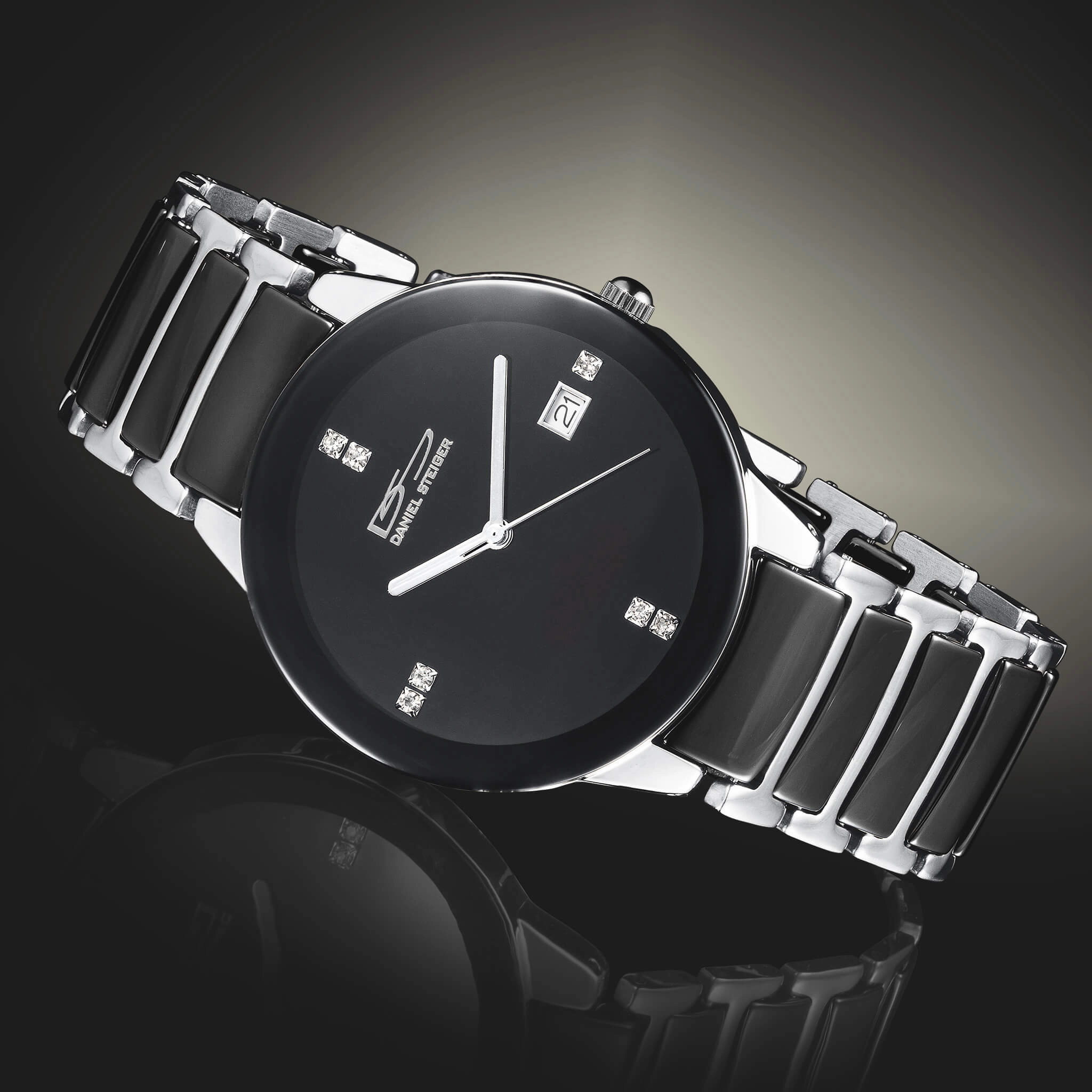 Ceramic Noir Steel Men's Watch